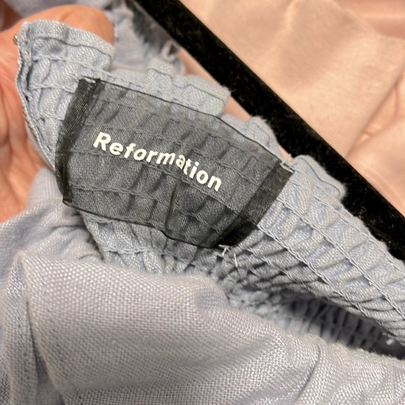 Reformation Hattie Off the shoulder linen midi dress - Picture 7 of 7